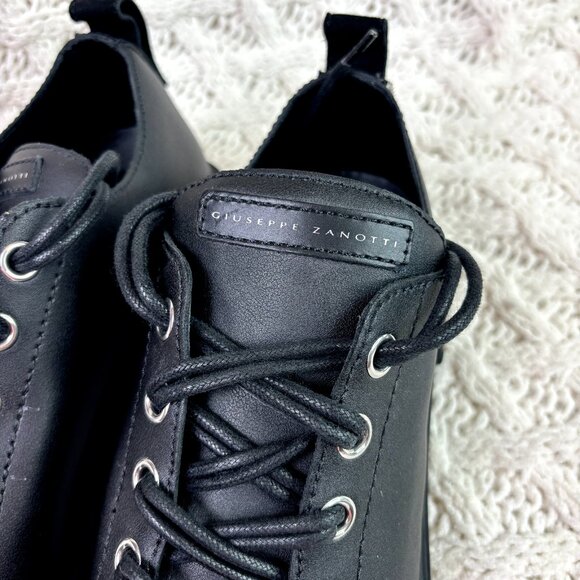 NEW Giuseppe Zanotti $725 Blabber Low Top Sneaker Shoes Black Mens 44.5EU 11.5US - Picture 7 of 15
